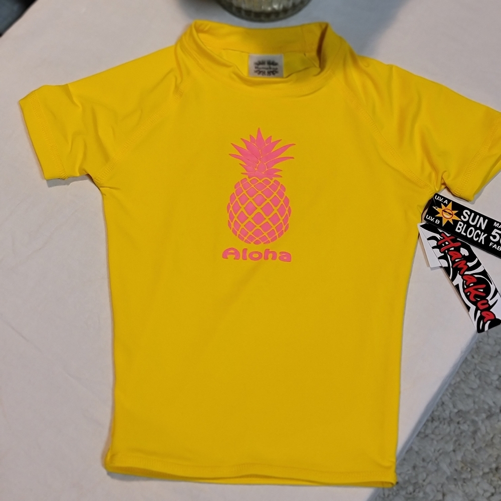 🍍 Pineapple Aloha Girls Rash guard!